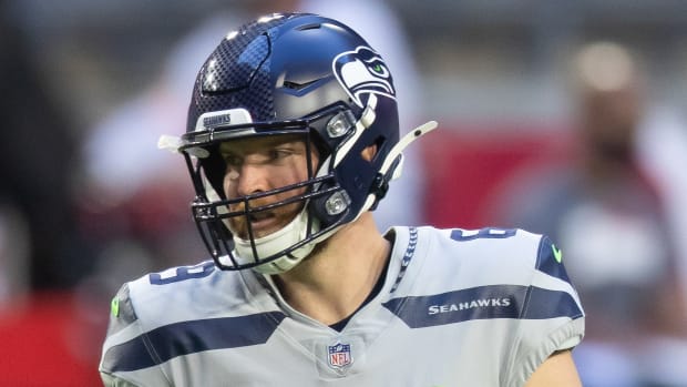 Seattle Seahawks long snapper Tyler Ott (69) prior to the game against the Arizona Cardinals at State Farm Stadium